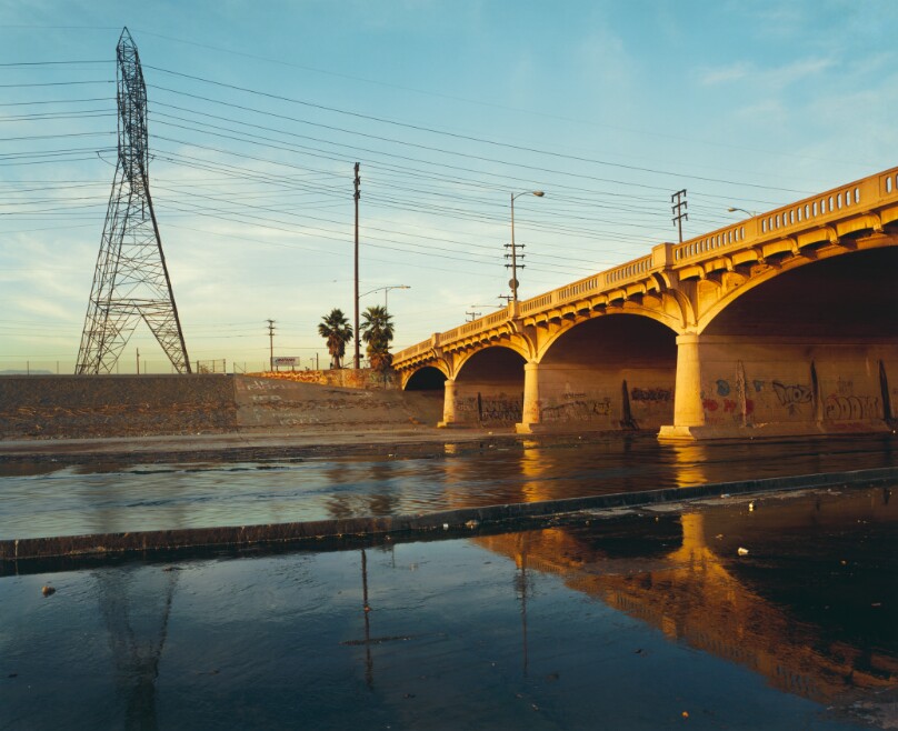 The Los Angeles River at Atlantic Boulevard, Vernon