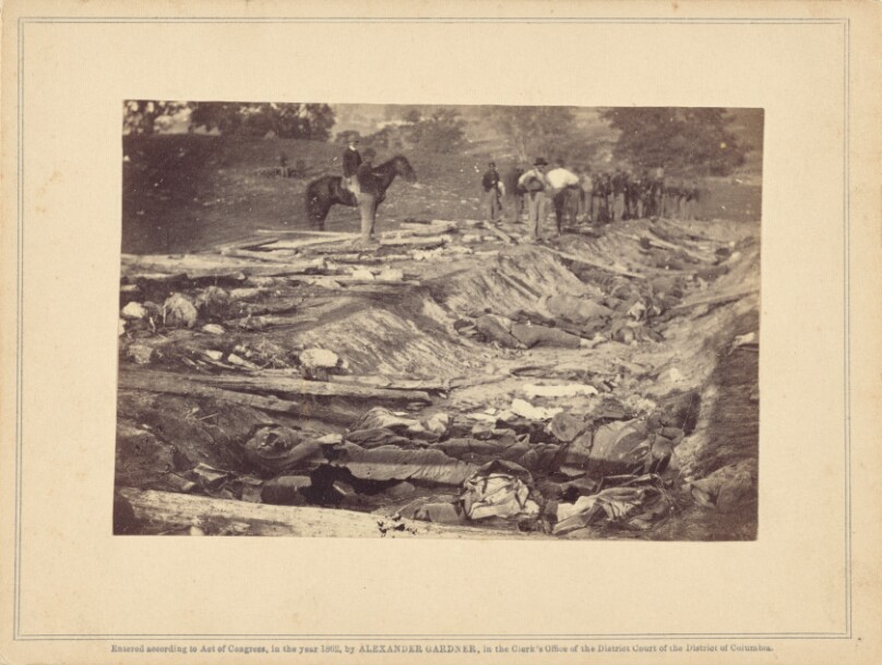 [View of Ditch, Battlefield of Antietam]