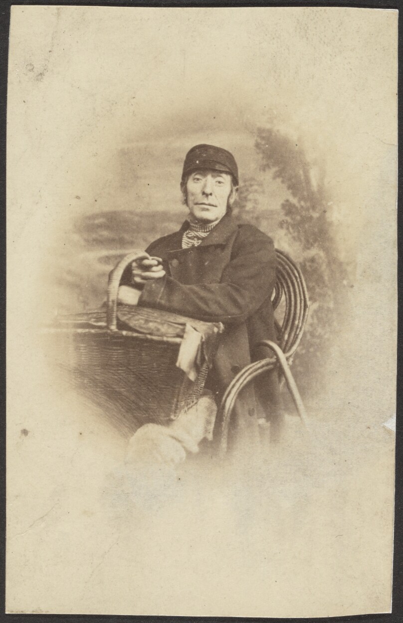 [Portrait of a Seated Man with Basket]