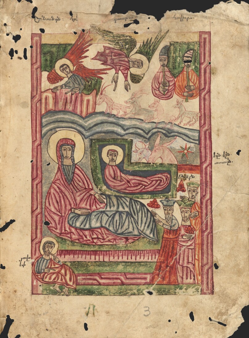 The Annunciation to the Shepherds; The Nativity with the Adoration of the Magi