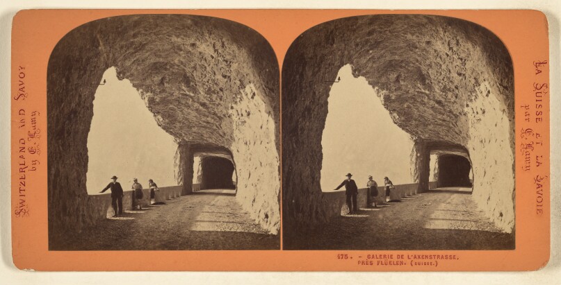 Galerie de l'Axenstrasse, pres Fluelen. (Suisse.)