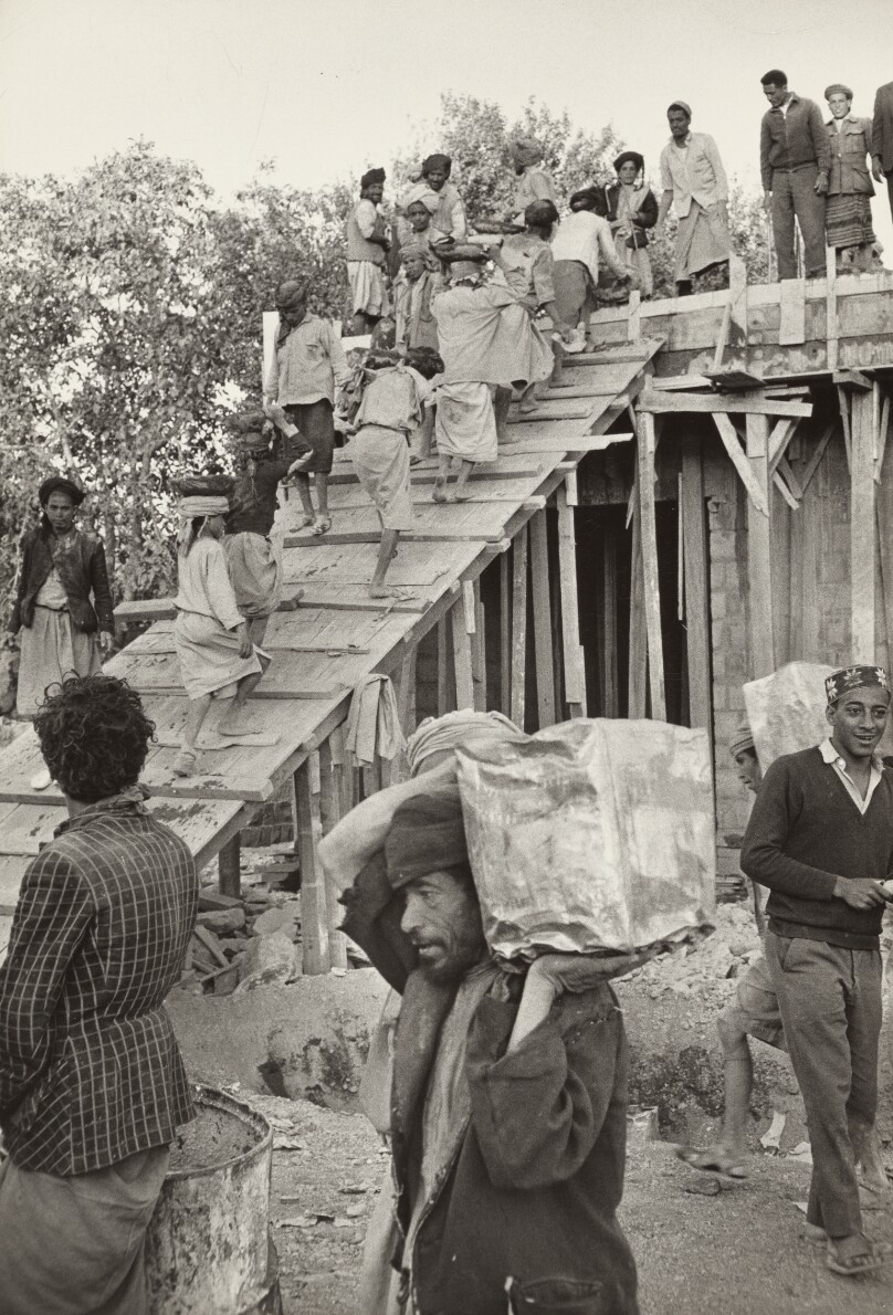 Building Project Showing Typical Way of Labor, Sana, Yemen