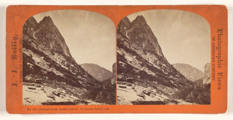 Pyramid Peak, height 3,000 ft., Yo Semite Valley, Cal.