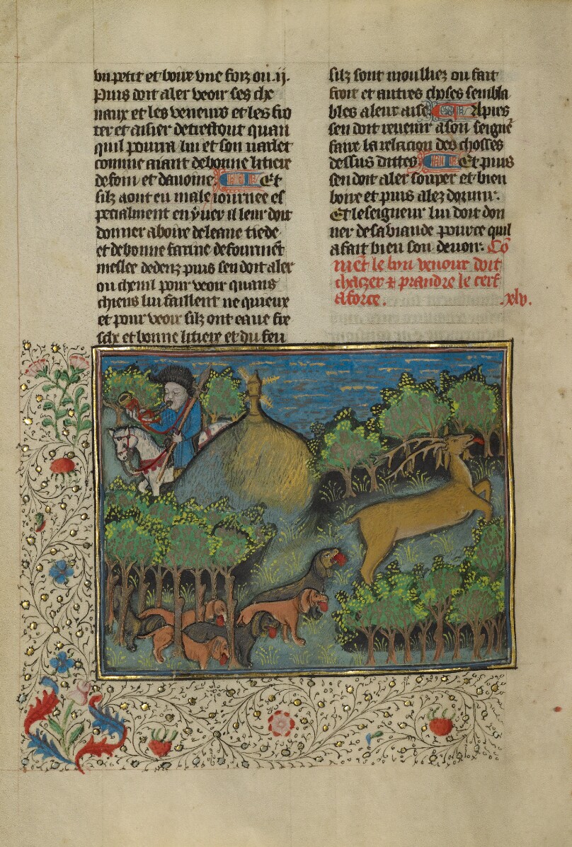 A Hunter and Dogs Pursuing a Stag