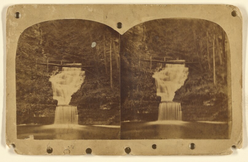 Curtain Cascade. [Havana Glen, N.Y.]