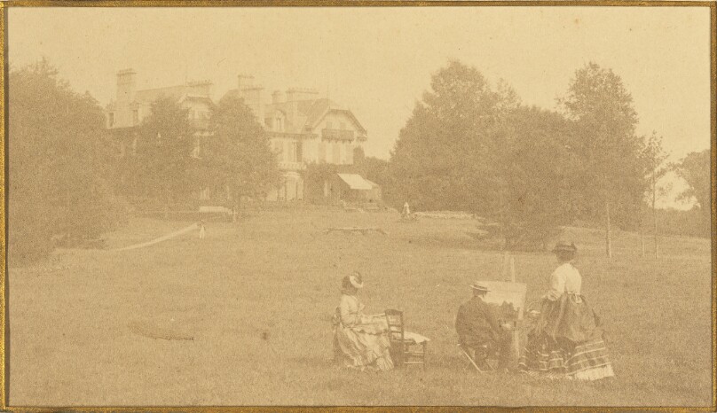 Chateau de Francport. Madame le Comtesse Aguado, M. Manfort, Marquise de l'Aigle