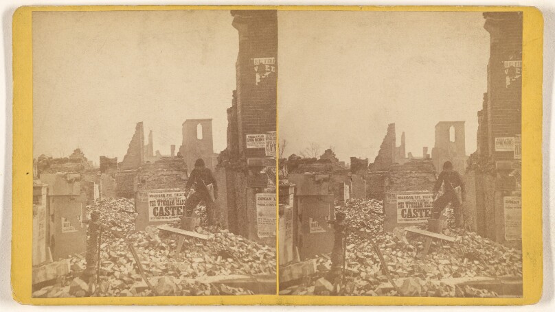 [Unidentified Building, Ruins of the Chicago Fire, 1871]