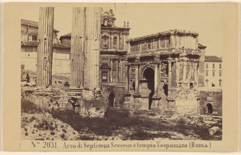 Arco di Septimus Severus e tempio Vespasiano (Roma)