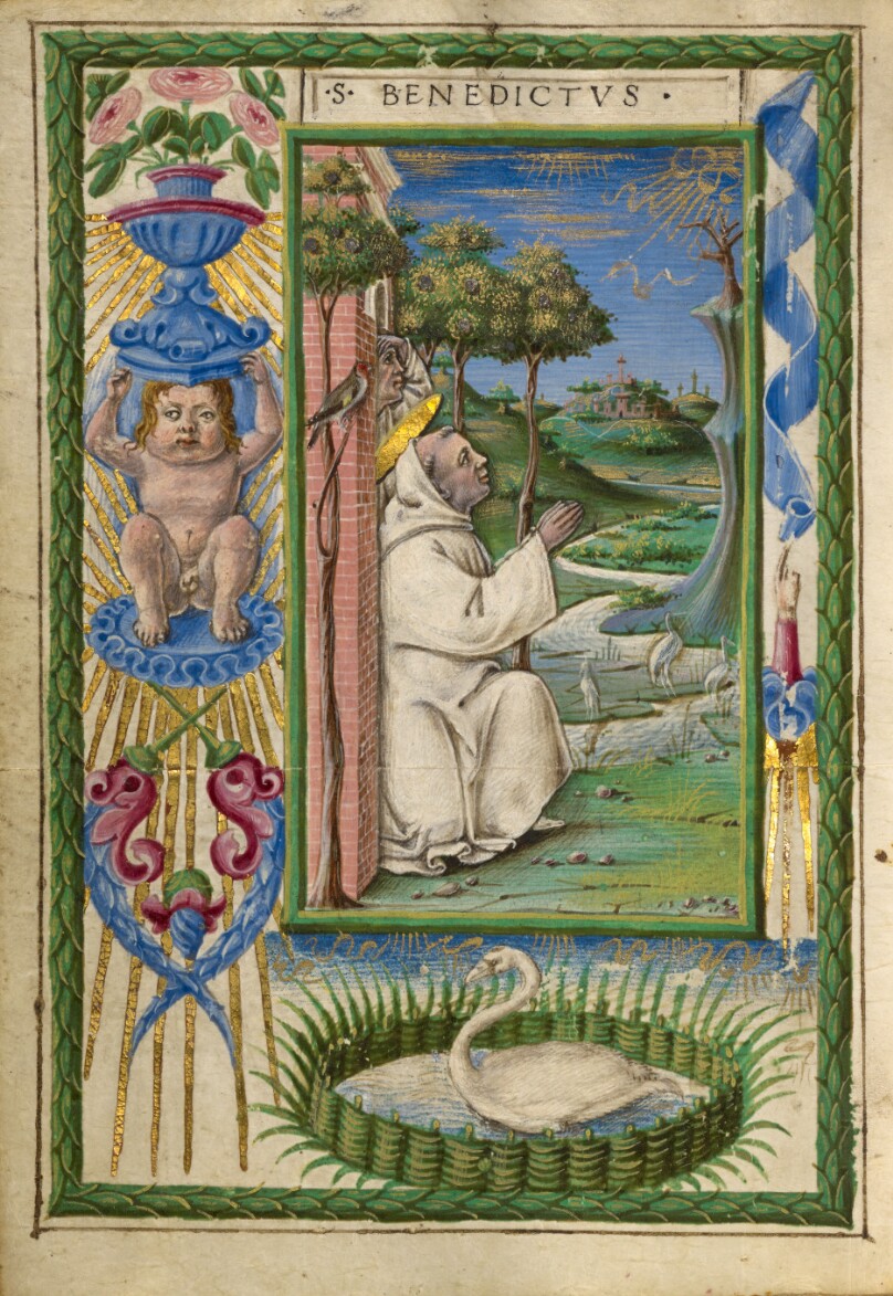 Saint Benedict in Prayer