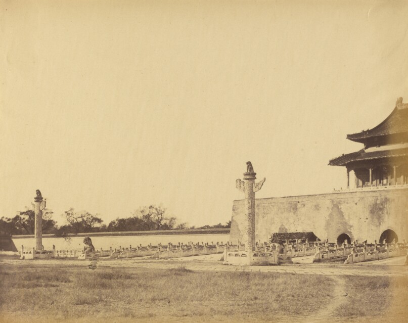 Entrance to the Winter Palace, Pekin, October 1860