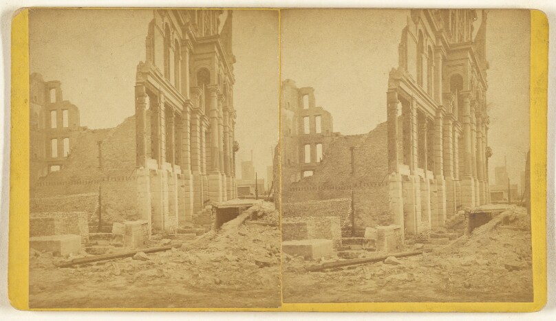 [Pacific Hotel, Ruins of the Chicago Fire, 1871]