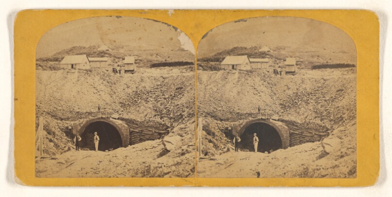Hoosac Tunnel. West Entrance, looking in.