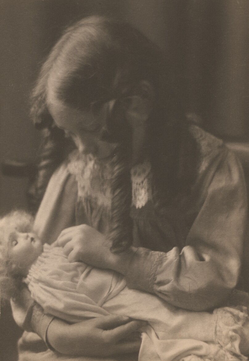 [Barbara Evans and Phyllis the Doll]