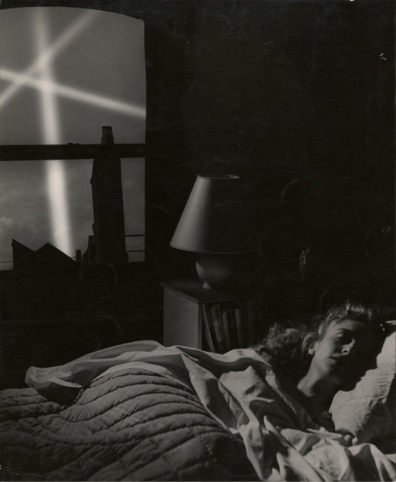 Sleeping Woman During London Blackout