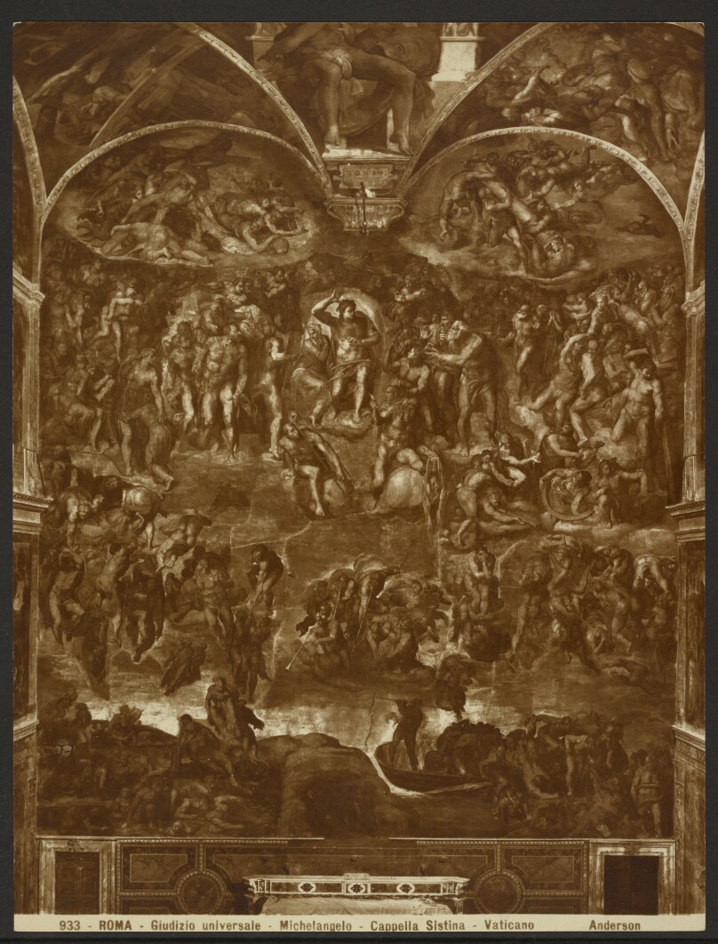 The Last Judgement, Sistine Chapel, by Michelangelo