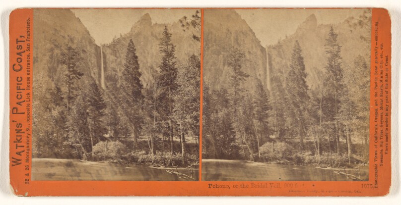 Pohono, or the Bridal Veil, 900 feet, Yosemite Valley, Mariposa Country, Cal.