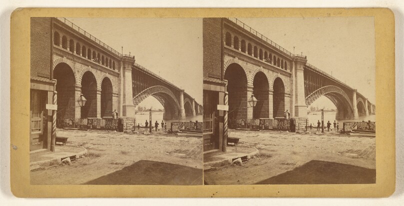 The Bridge from foot of Washington ave. [St. Louis, Missouri]