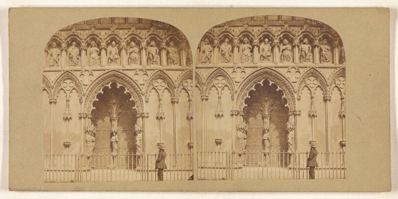England. West Front, Litchfield Cathedral.