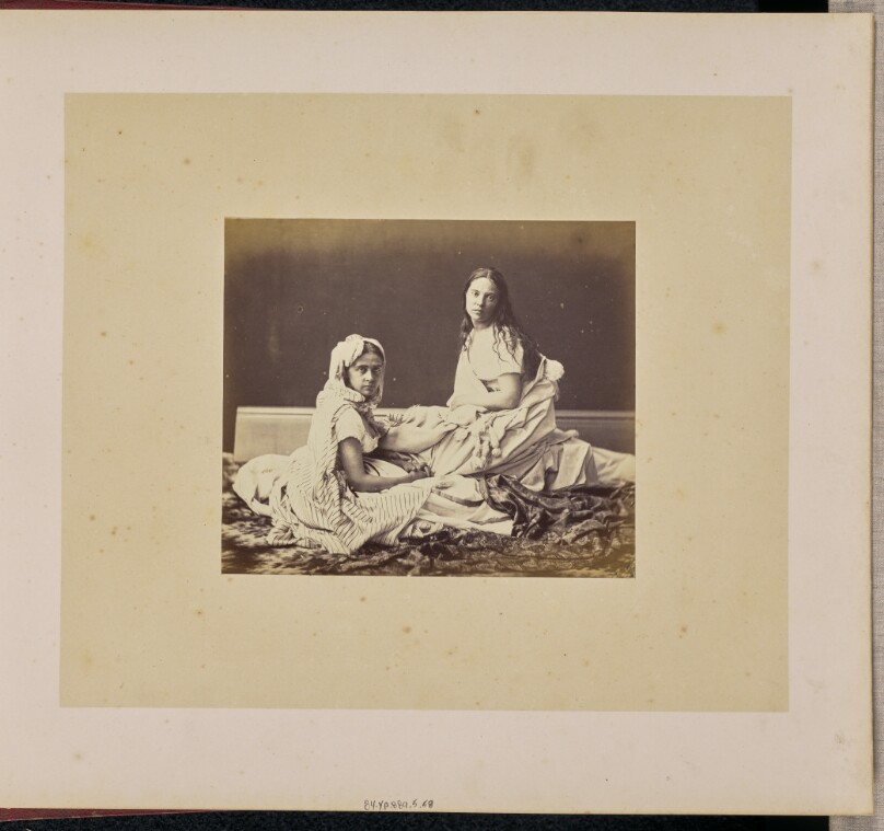 [Portrait of two women]