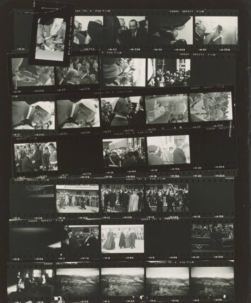 [Contact Sheet of Pope Paul's Stop in Beirut, Lebanon]