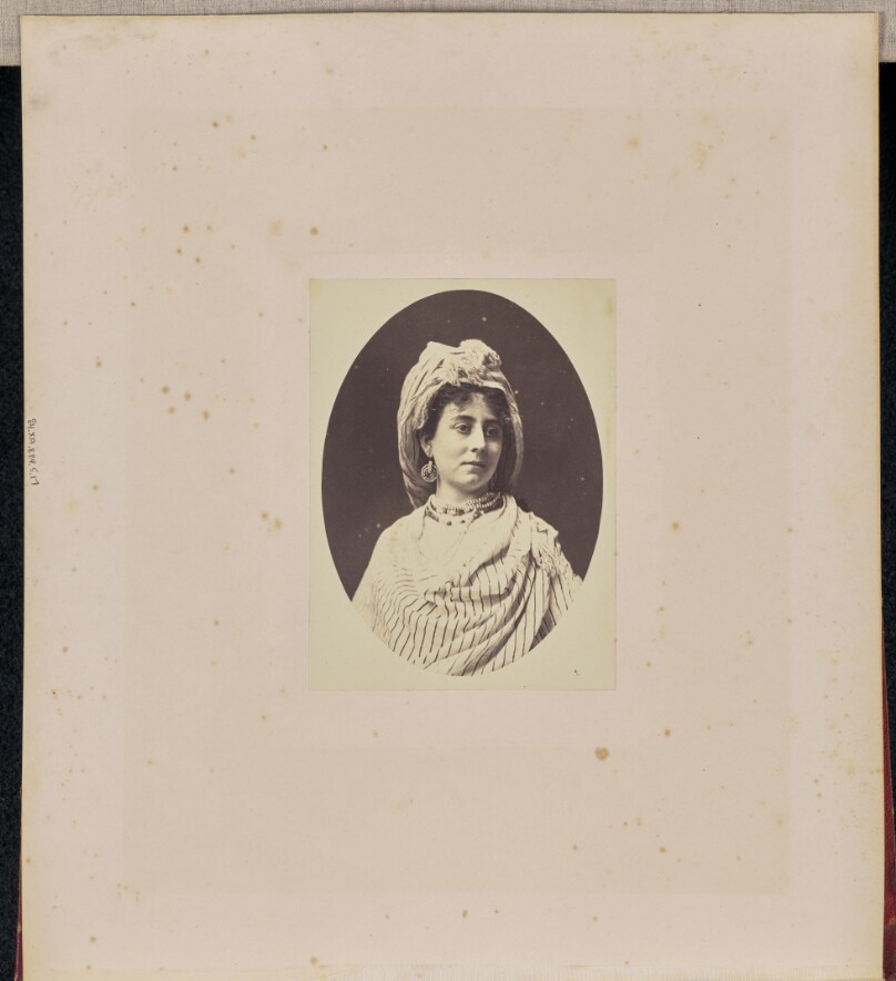 [Oval portrait of a woman]