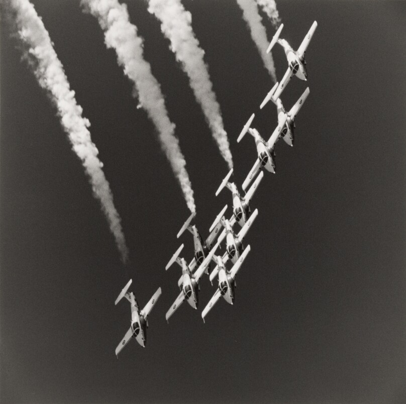 Untitled [9 planes in formation]