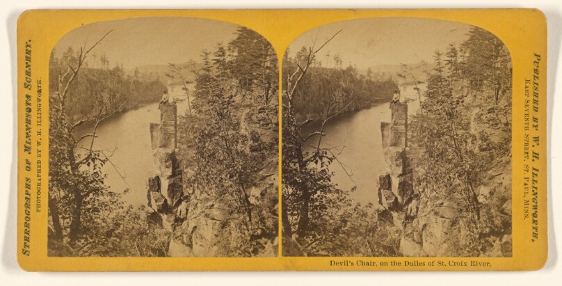 Devil's Chair, on the Dalles of St. Croix River.
