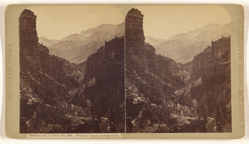 Manitou and Vicinity. Williams' Canon, looking south.