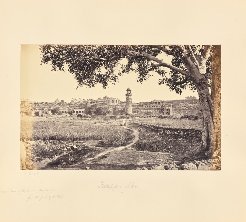 Futtypore Sikri; General View of the Ruins (West Side), from the Foot of the Hill