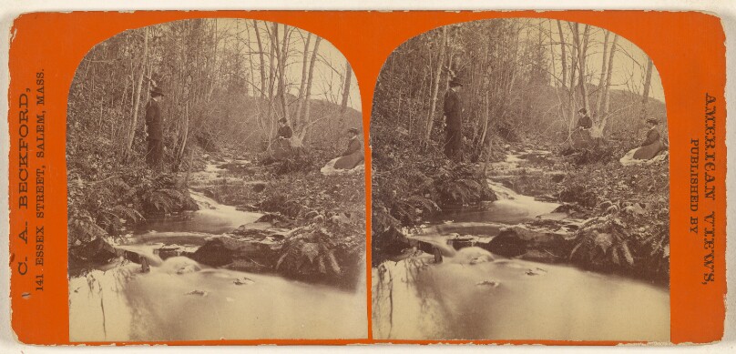 ...Old Home of Whittier. The Stepping Stone.