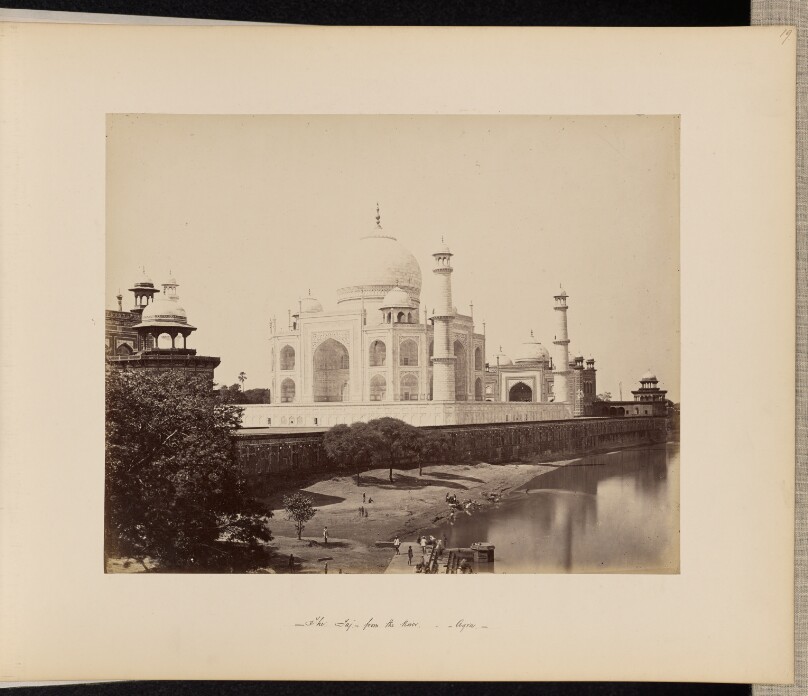 Agra; The Taj, from the River