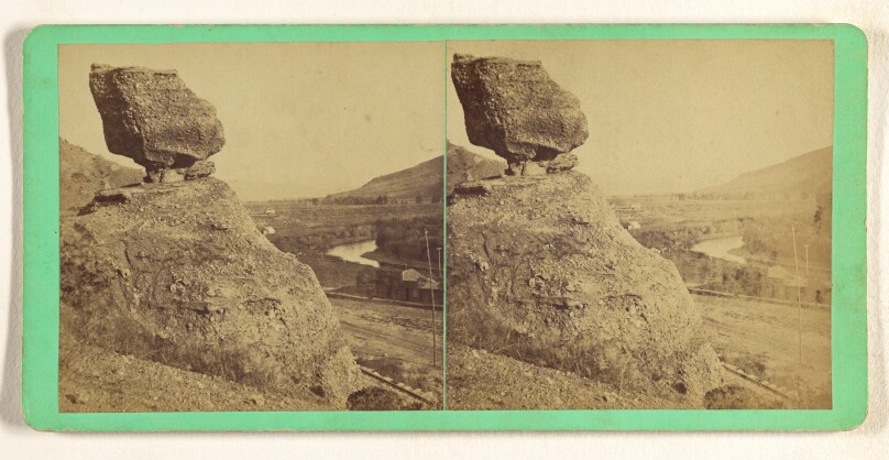 [Cliffs and boulder, near Salt Lake City, Utah]