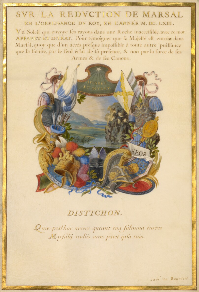 Escutcheon with a Landscape