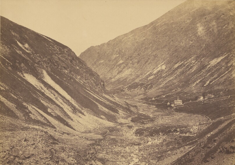 [Valley and chapel, Pyrenees]