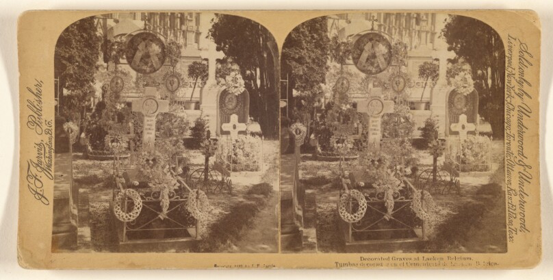 Decorated Graves at Laeken, Belgium.
