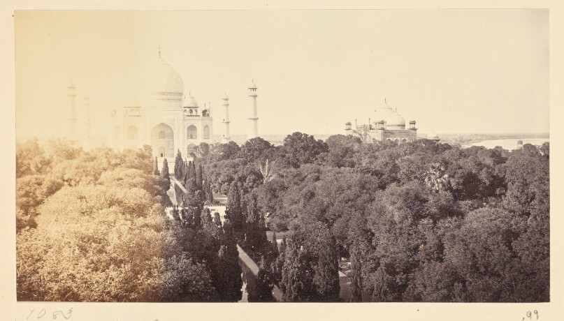 Agra; View from the Top of the Taj Entrance Gate