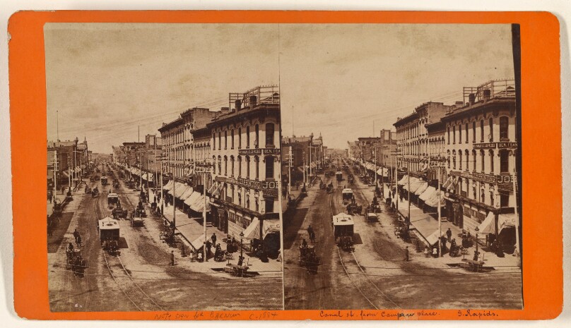 Canal str. from Campan place. G[rand] Rapids.