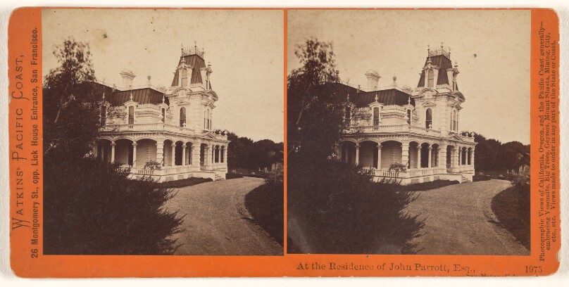 At the Residence of John Parrott, Esq., San Mateo, Cal.