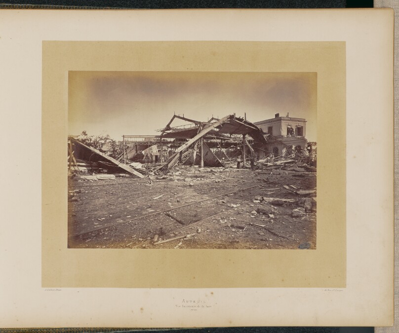 Auteuil. Vue intérieure de la Gare.