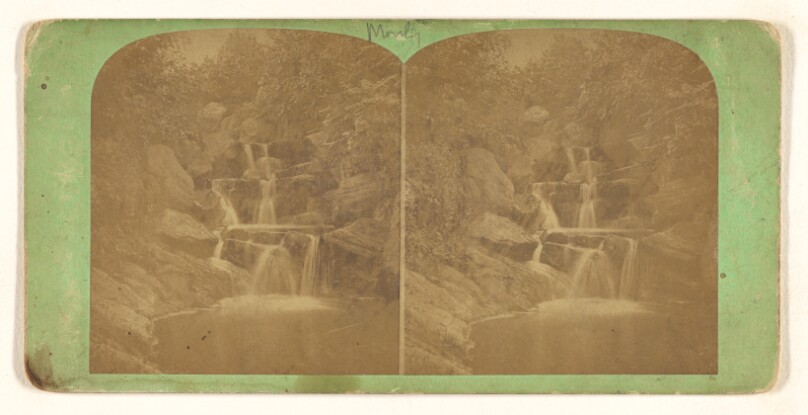 Cascade on the Brook. (Upper Park.) [Central Park, New York]