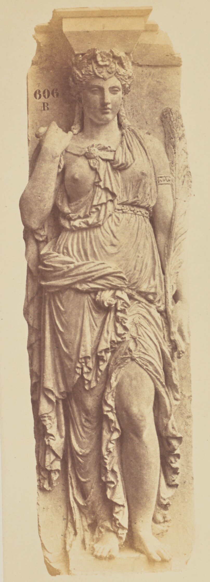 [Caryatid by Eugène Louis Lequesne, Decoration of the Louvre, Paris]