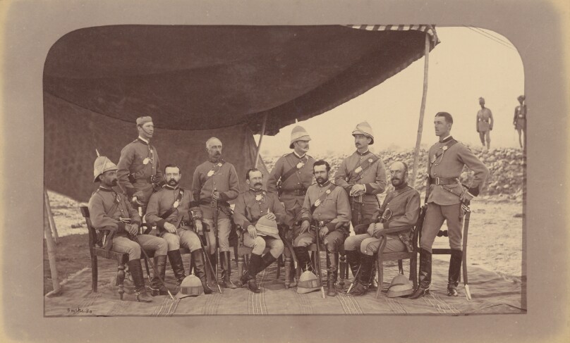 Group of British Officers (Q.O) [Queen's Own] Guides