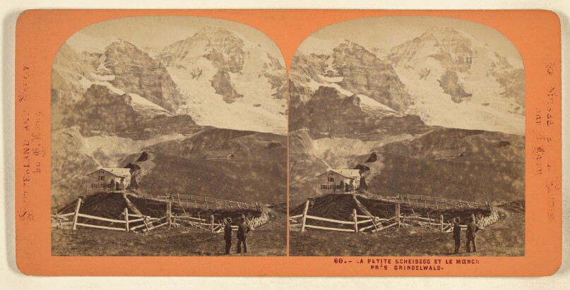 La Petite Scheidegg et Le Moench Pres Grindelwald.