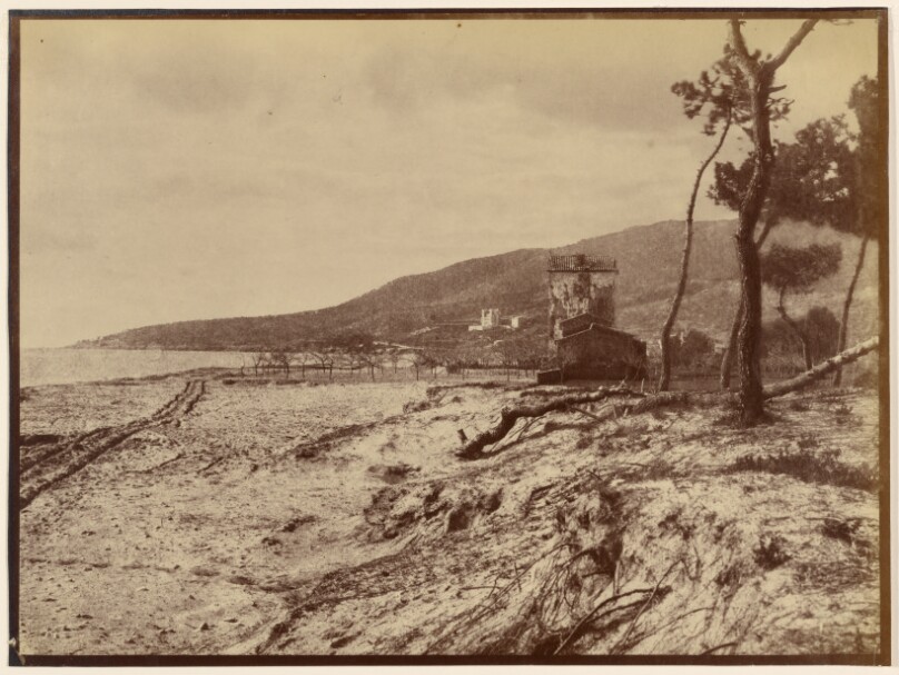 [Plage de Golfe-Juan vers le cap de la Croisette]