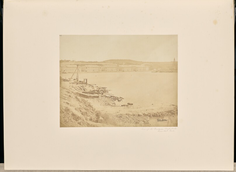 View of the Russian hospitals from Fort Paul
