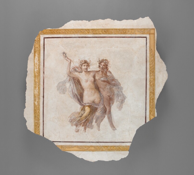 Fresco Panel Depicting Dionysos and Ariadne
