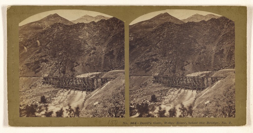 Devil's Gate, Weber River, below the Bridge, No. 2.