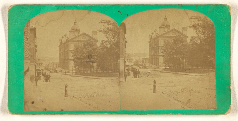 George Street, looking towards Harbour, Halifax, Nova Scotia.