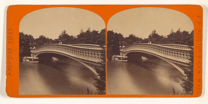 [Bow Bridge near view, Central Park, N.Y.]