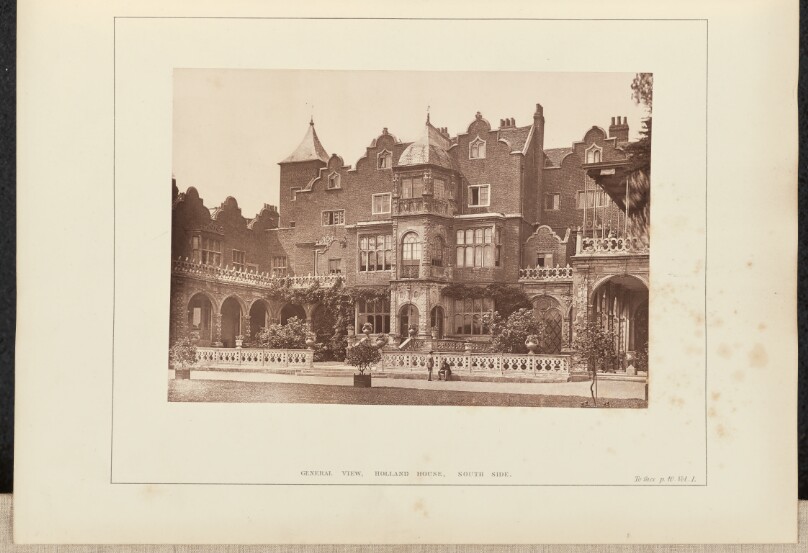General View, Holland House, South Side